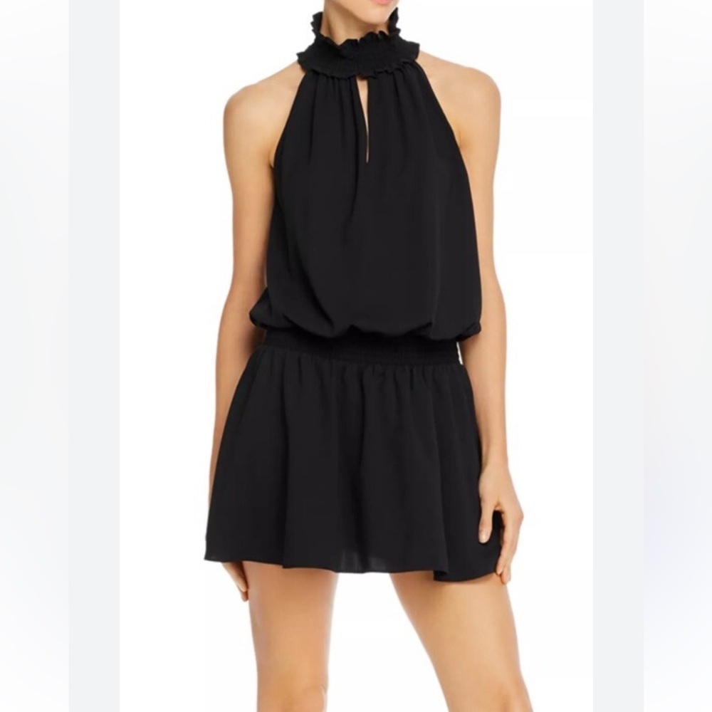 Amanda Uprichard Kimmi Black halter Dress